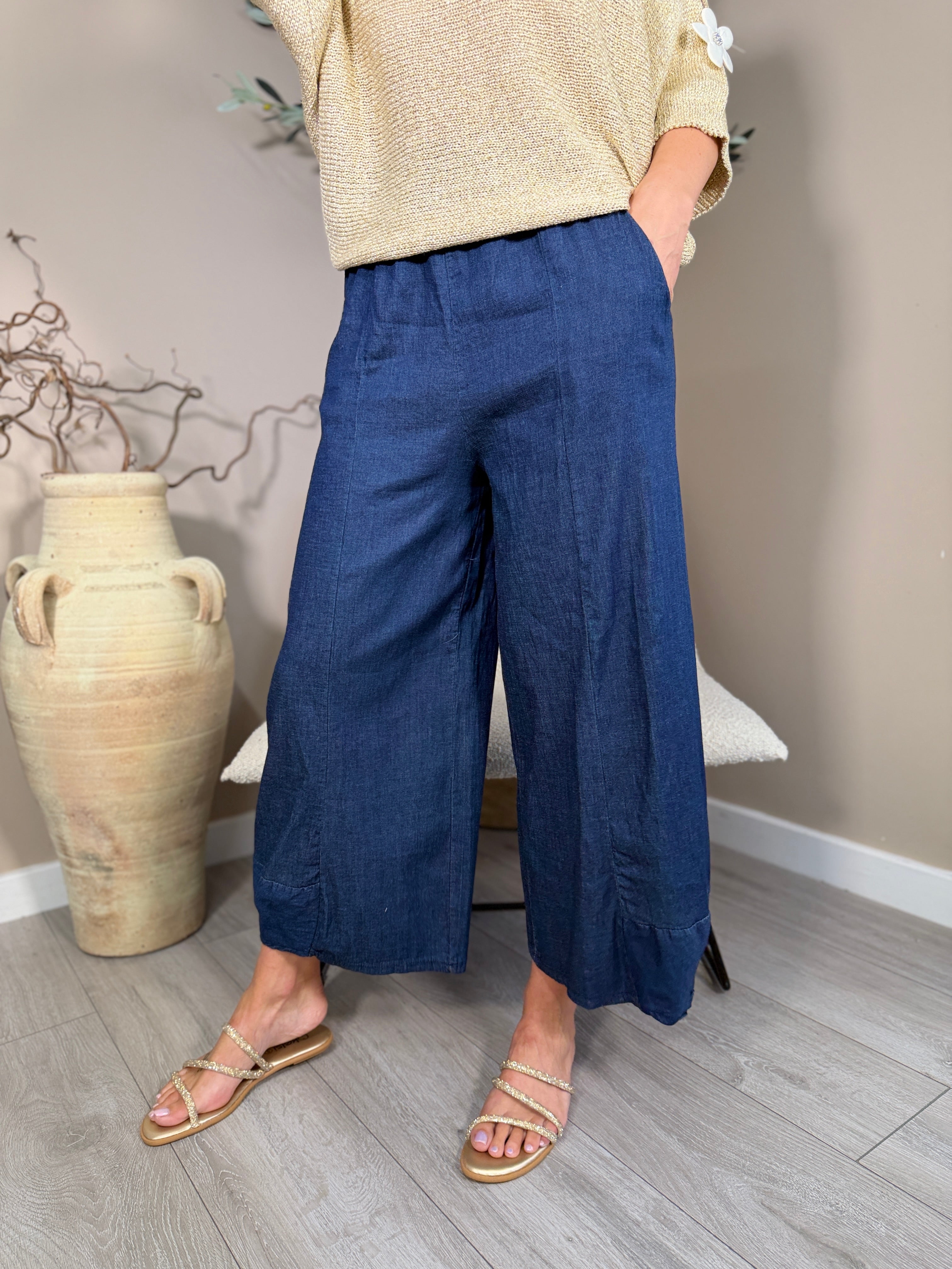 Camden Dark Denim Cropped Jeans