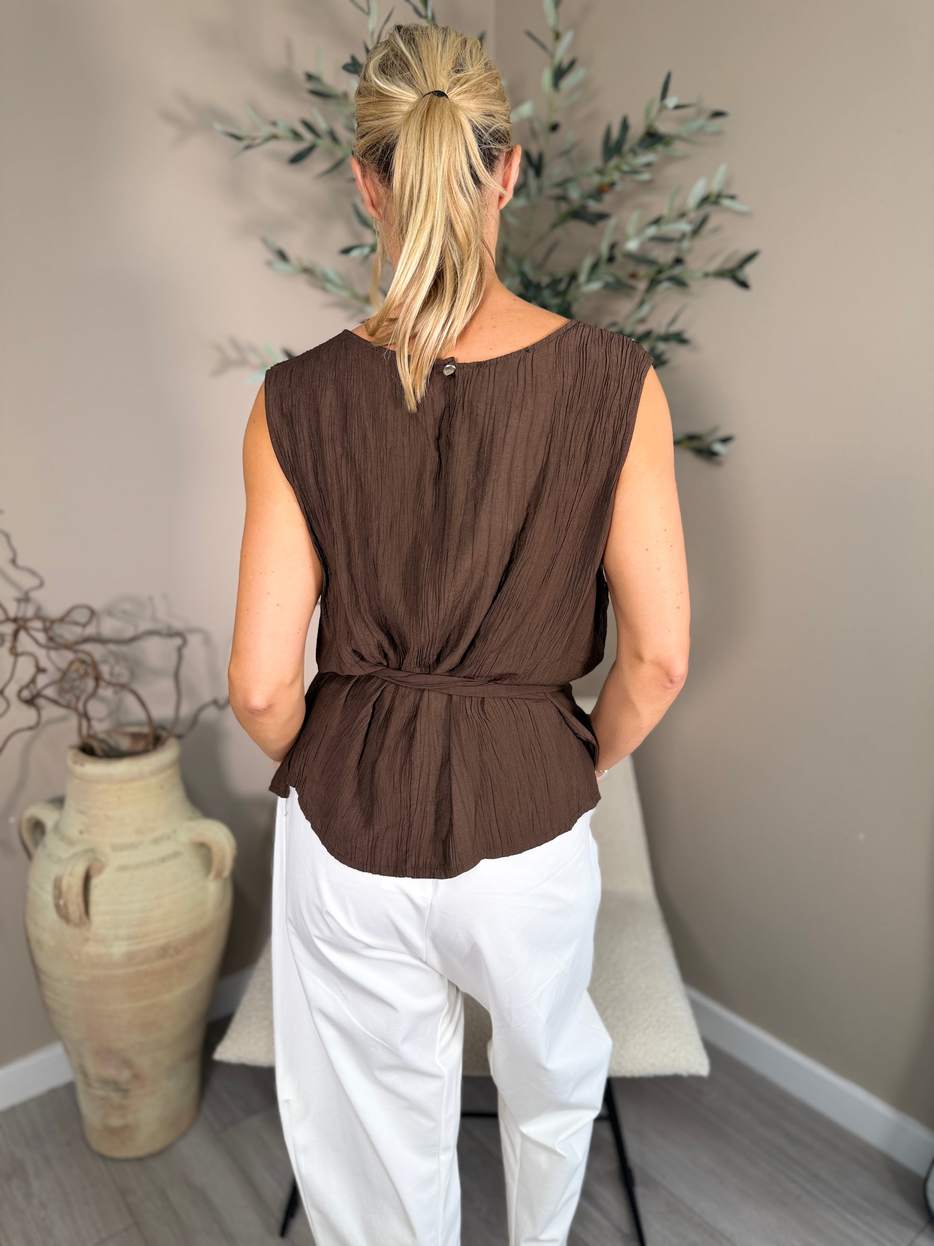 Seville Tie Front Top