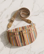 Raffia Slouch Pouch