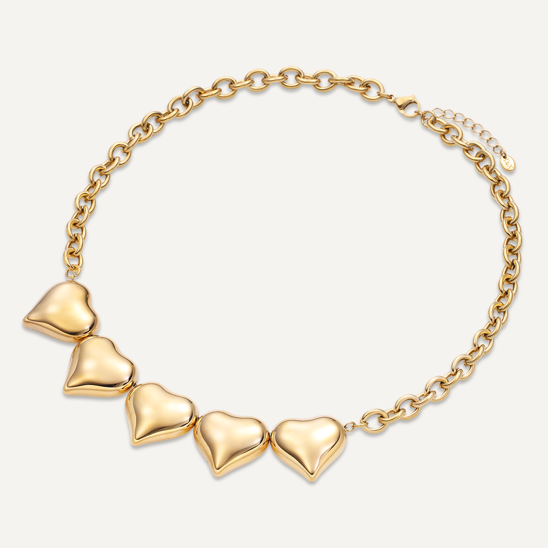 Abbi Heart Chunky Necklace
