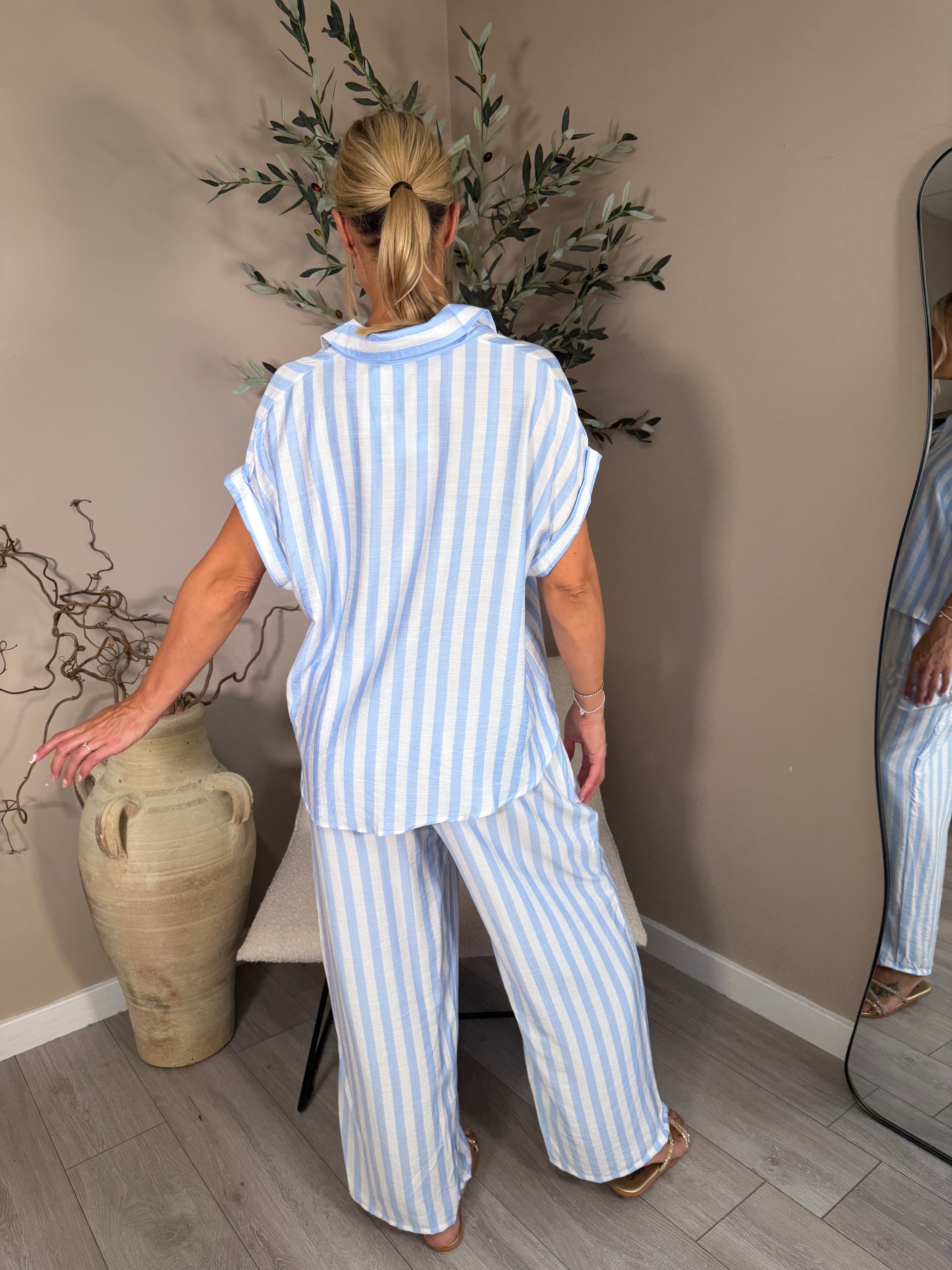 Hamptons Stripe Trouser Set