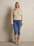 Finland Crop Faux Fur Jacket