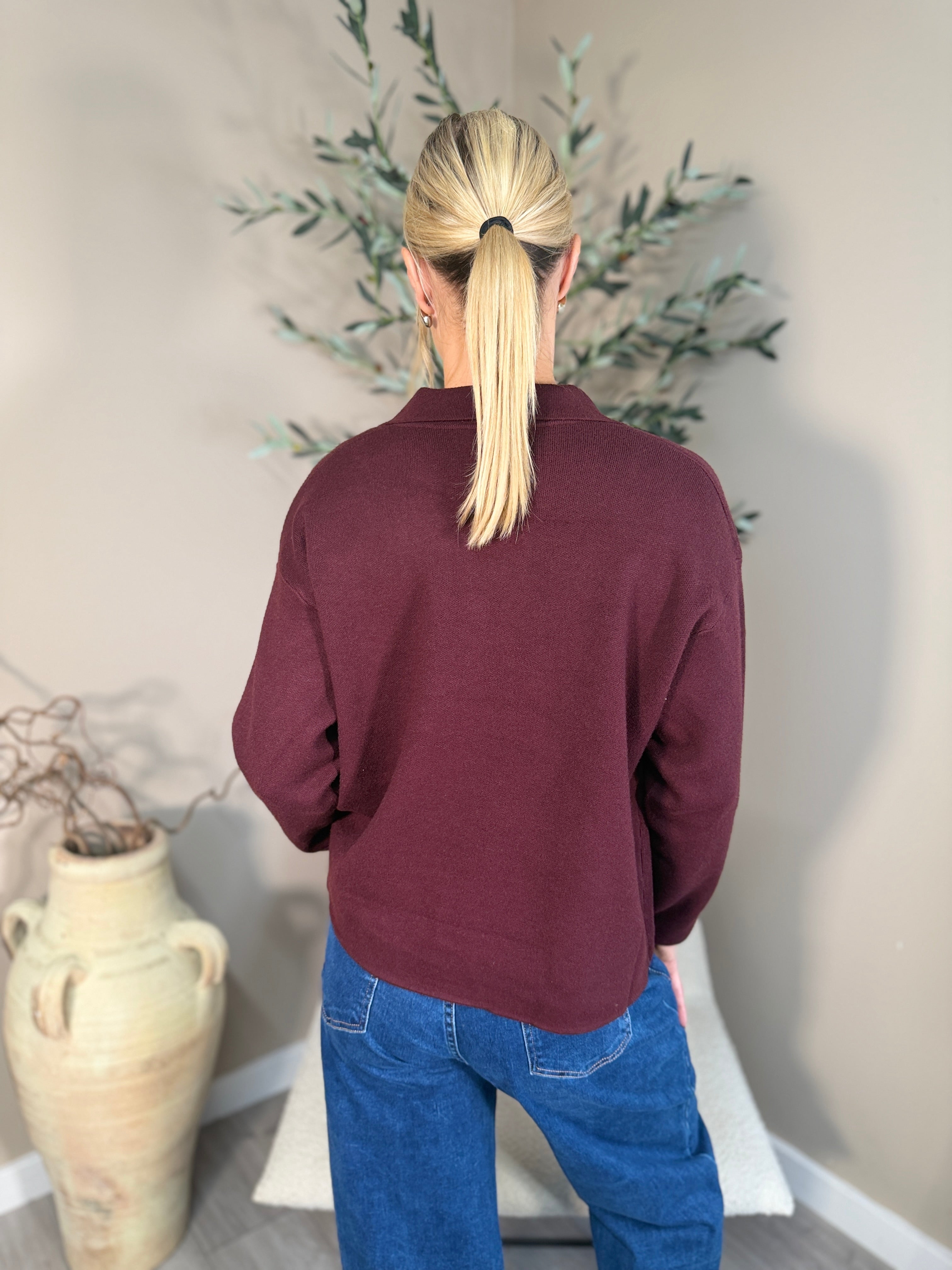 Boston Button Cardi