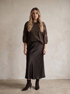 Bromley Satin Slip Skirt