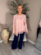 Brompton Lace Trim Knit