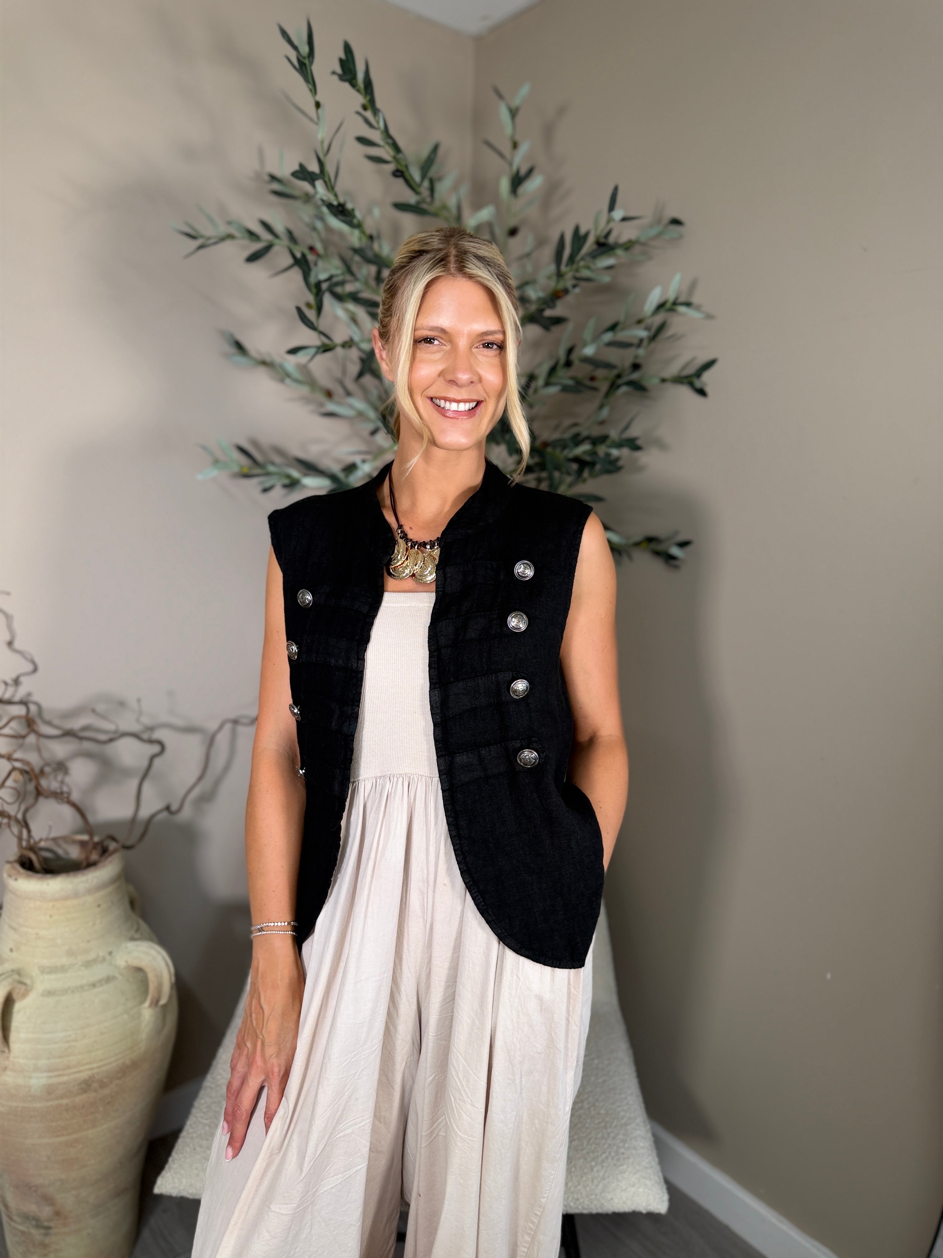 Roma Military Waistcoat