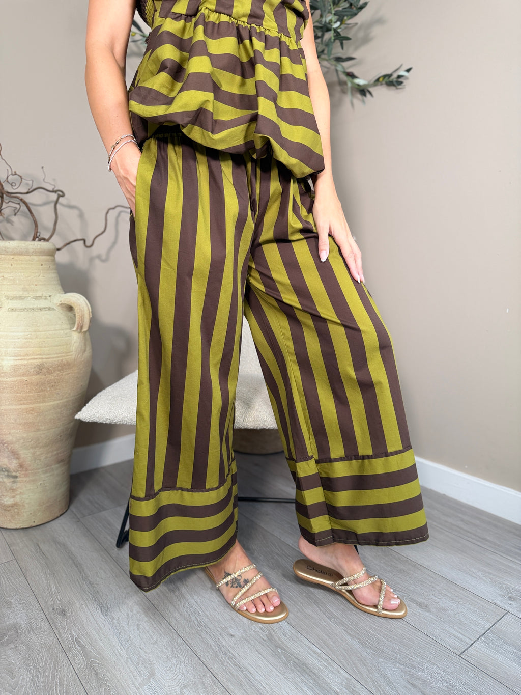 Dubai Stripe Trousers