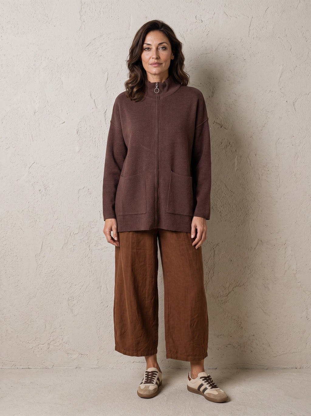 Oxford Zip Knit