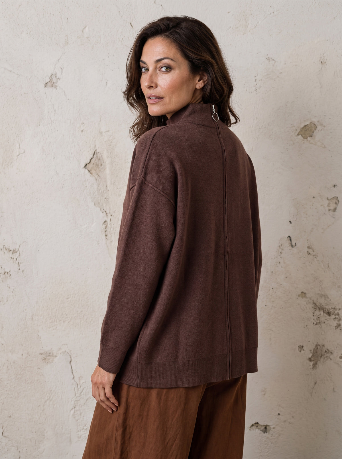 Oxford Zip Knit