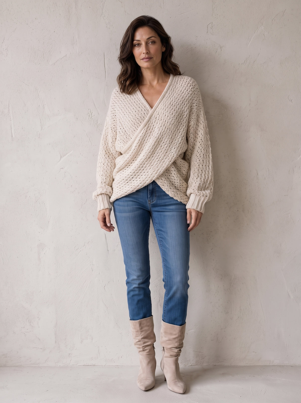Bromley Crochet Cross Front Knit