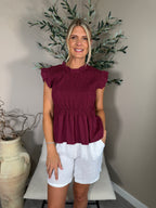 Capri Frill Sleeve Top