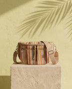 Raffia Slouch Pouch