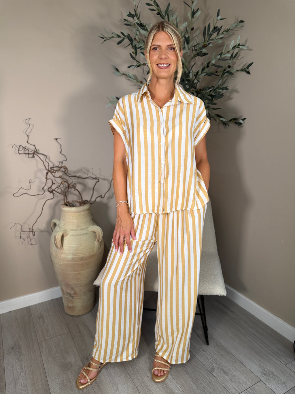 Hamptons Stripe Trouser Set