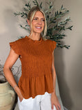 Capri Frill Sleeve Top