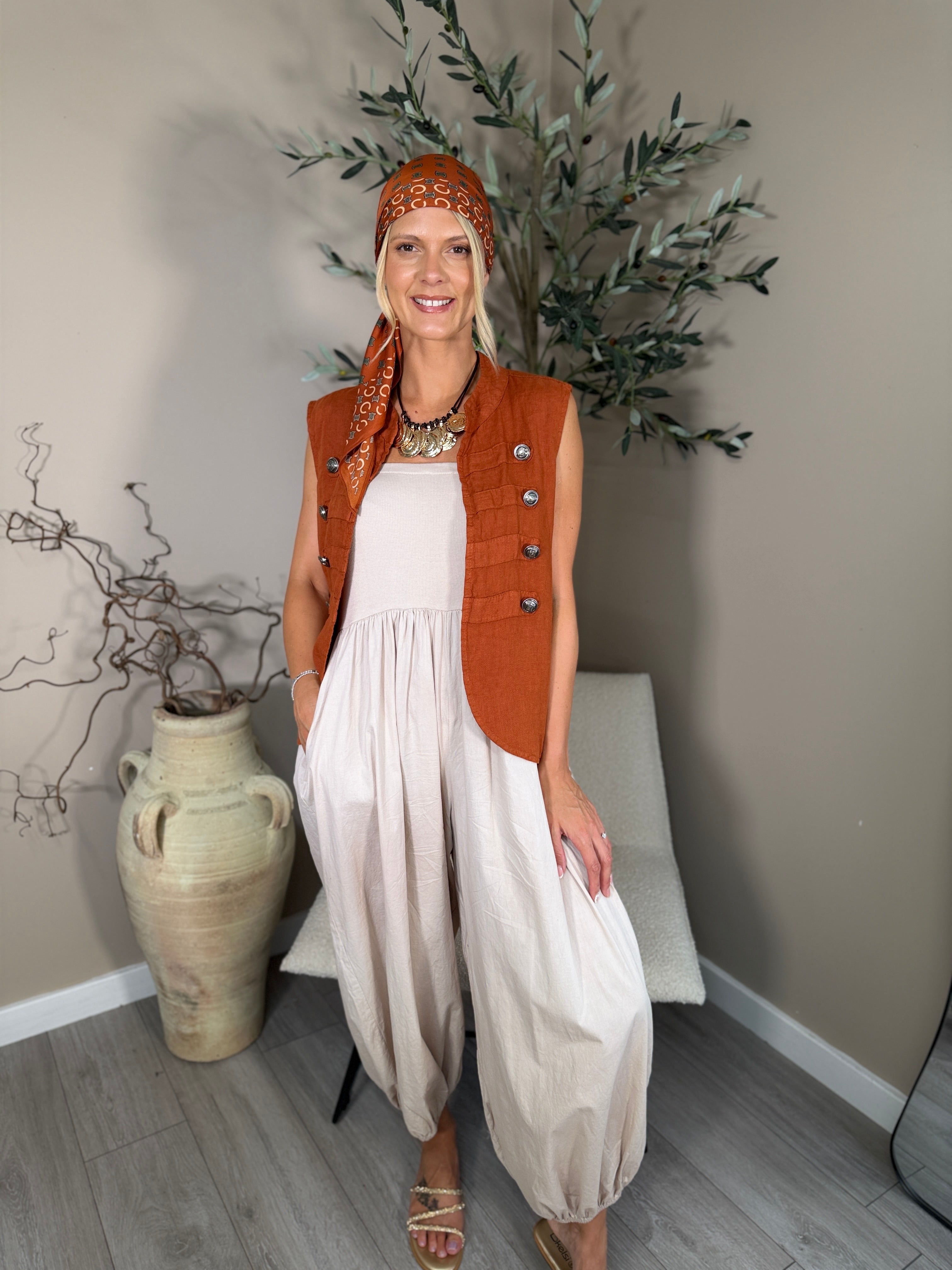 Roma Military Waistcoat