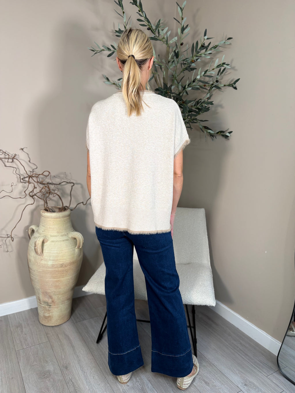 Paris Fur Trim Tank
