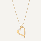 Vibes Lara Long Heart Necklace