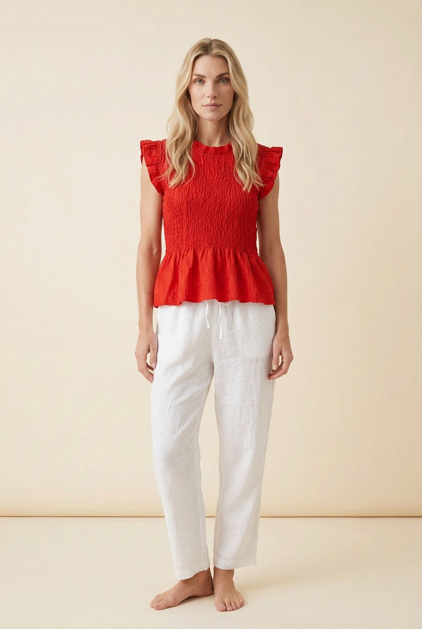 Capri Frill Sleeve Top