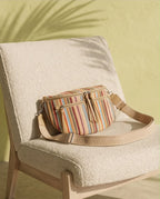 Raffia Slouch Pouch