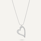 Vibes Lara Long Heart Necklace