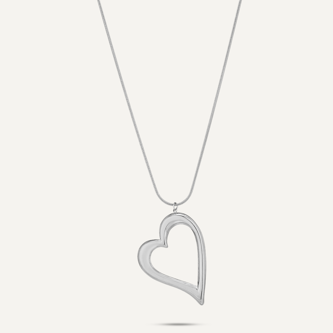 Vibes Lara Long Heart Necklace