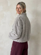 Finland Crop Faux Fur Jacket