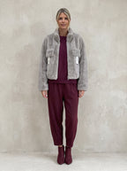 Finland Crop Faux Fur Jacket