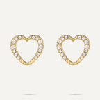 Vibes Lara Crystal Heart Earrings