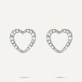 Vibes Lara Crystal Heart Earrings