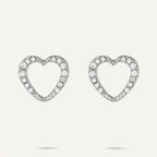 Vibes Lara Crystal Heart Earrings