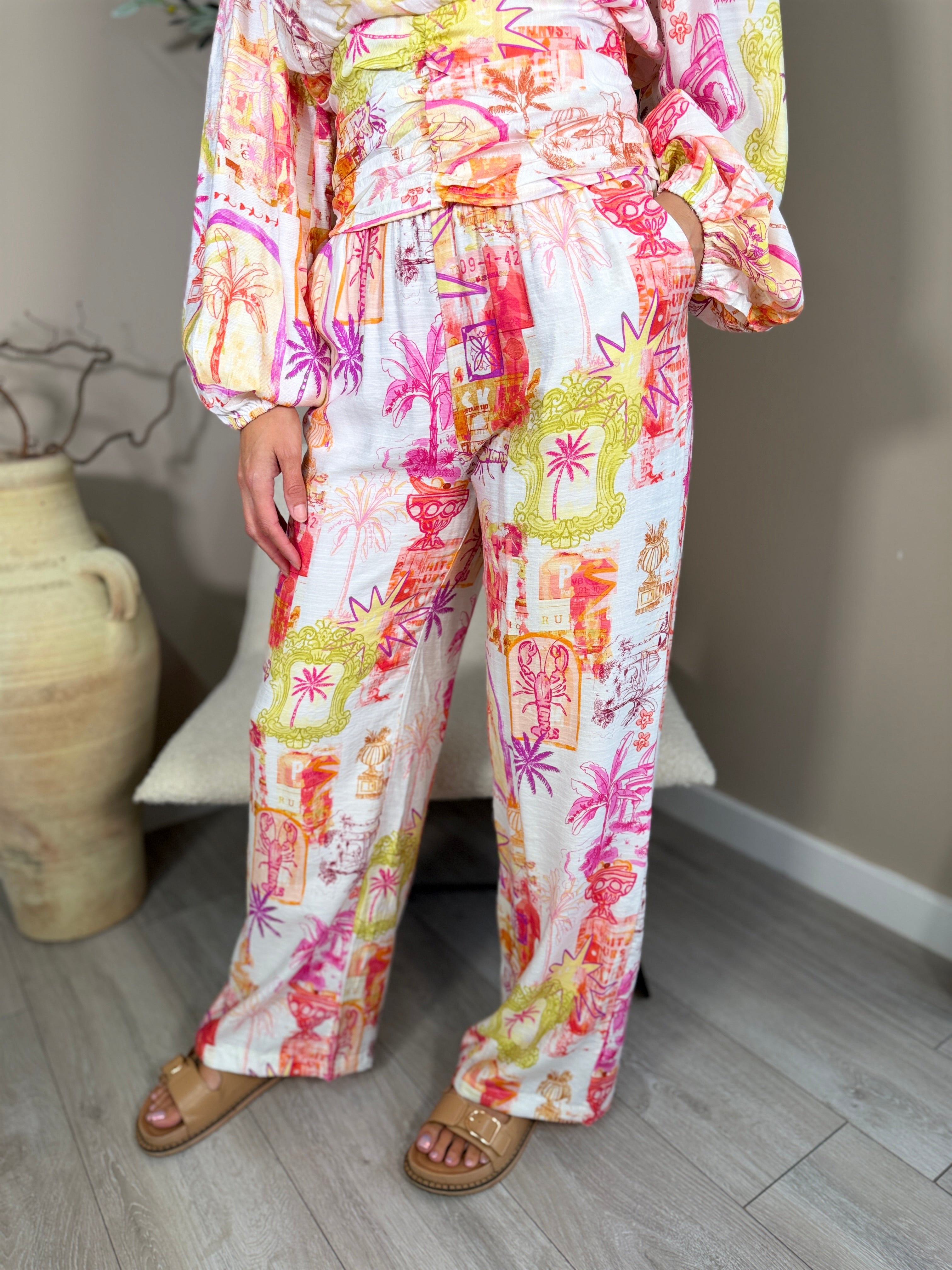 Palma Print Trousers