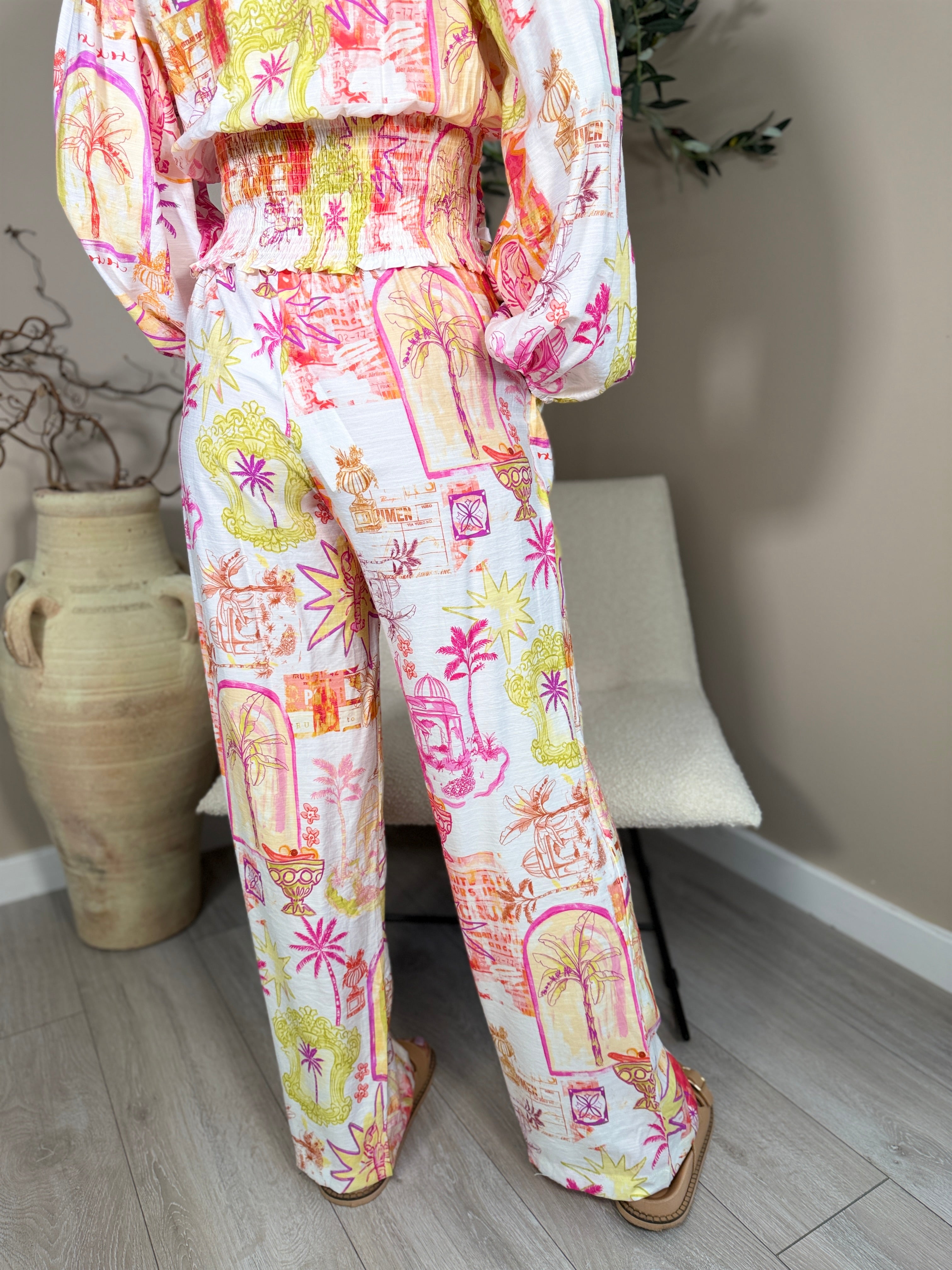 Palma Print Trousers