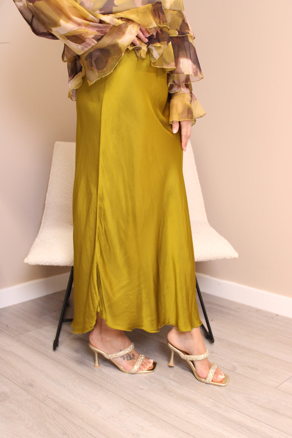 Vienna Silk Slip Skirt