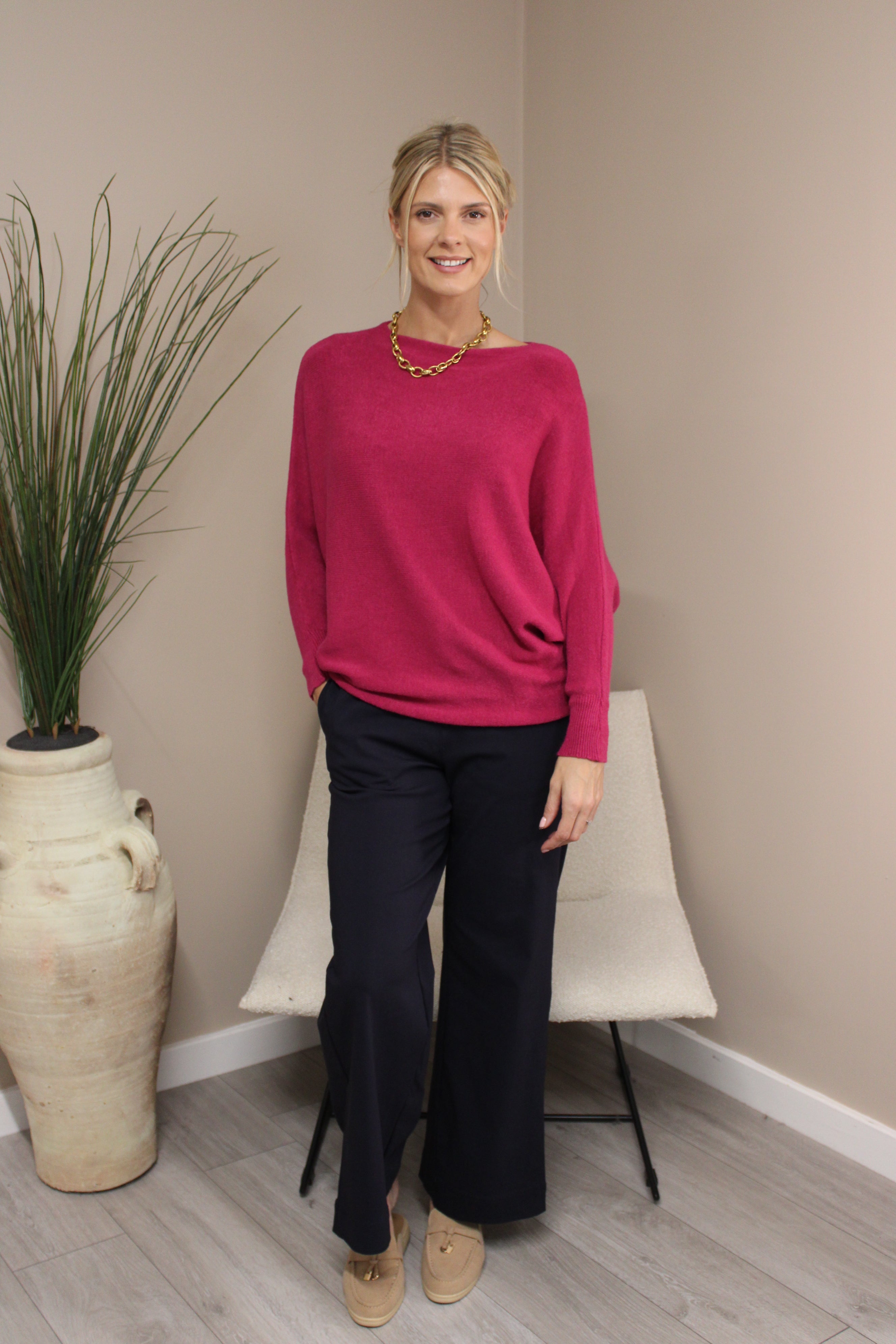 Oxford Batwing Knit