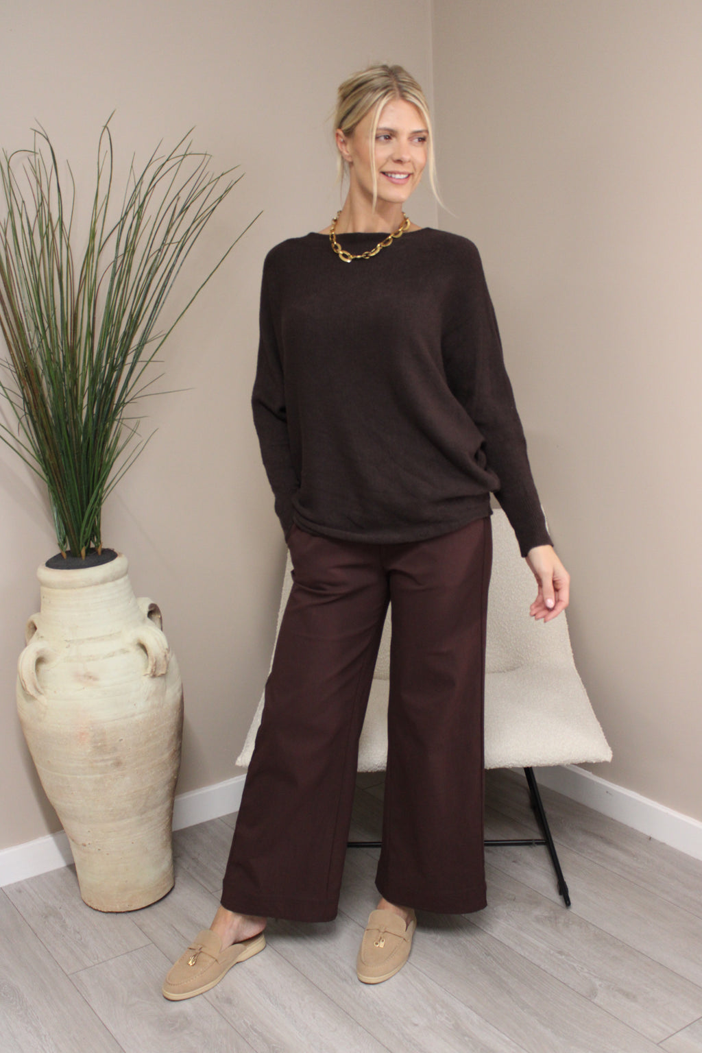 Oxford Batwing Knit