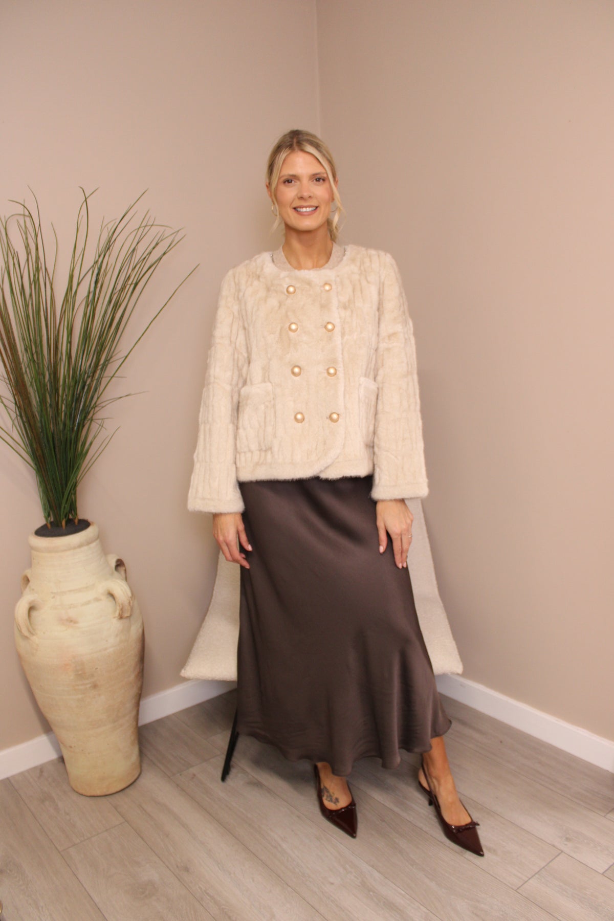Vienna Silk Slip Skirt