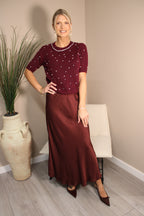 Vienna Silk Slip Skirt