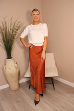 Vienna Silk Slip Skirt