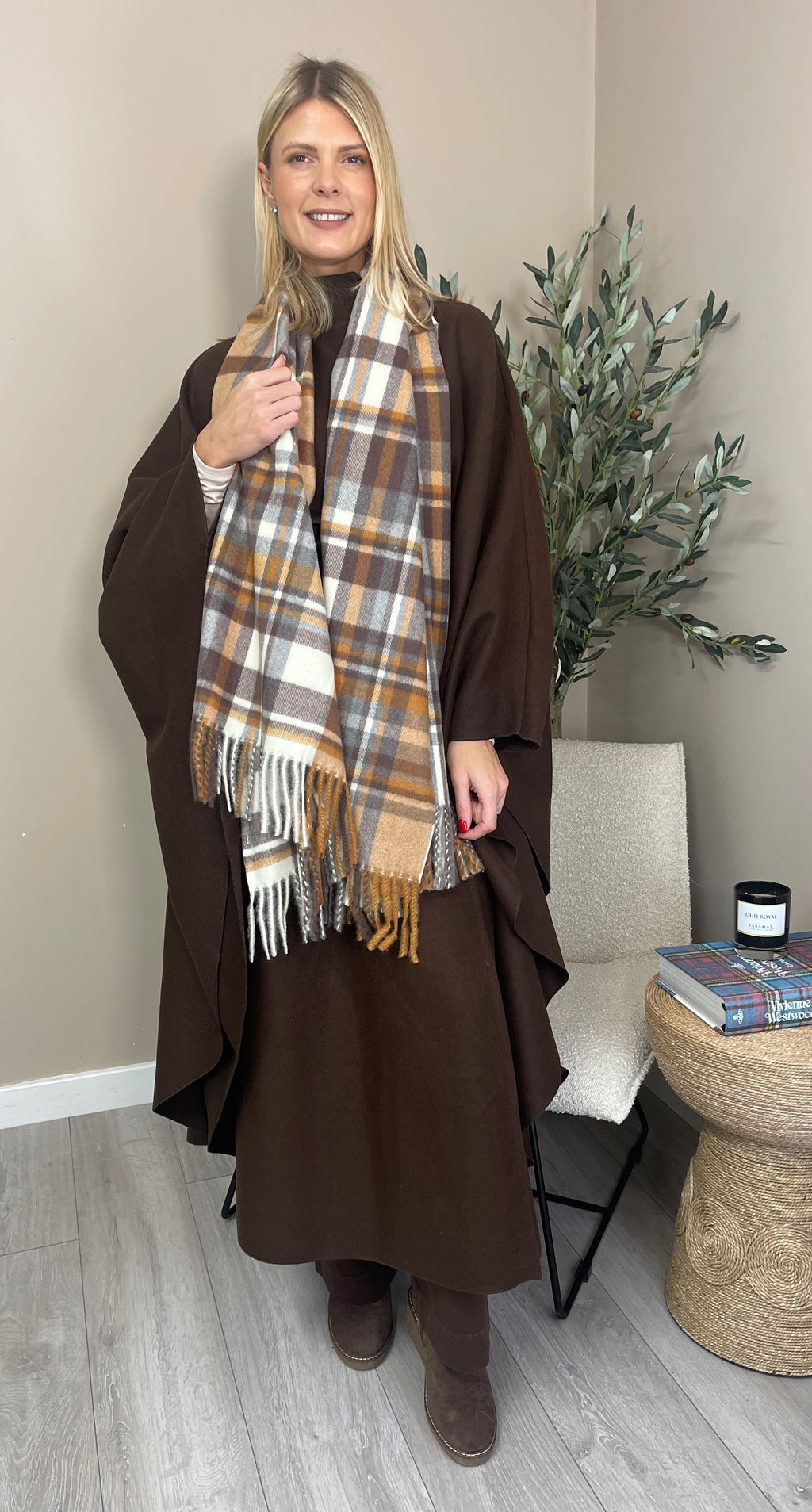Bromley Check Scarf