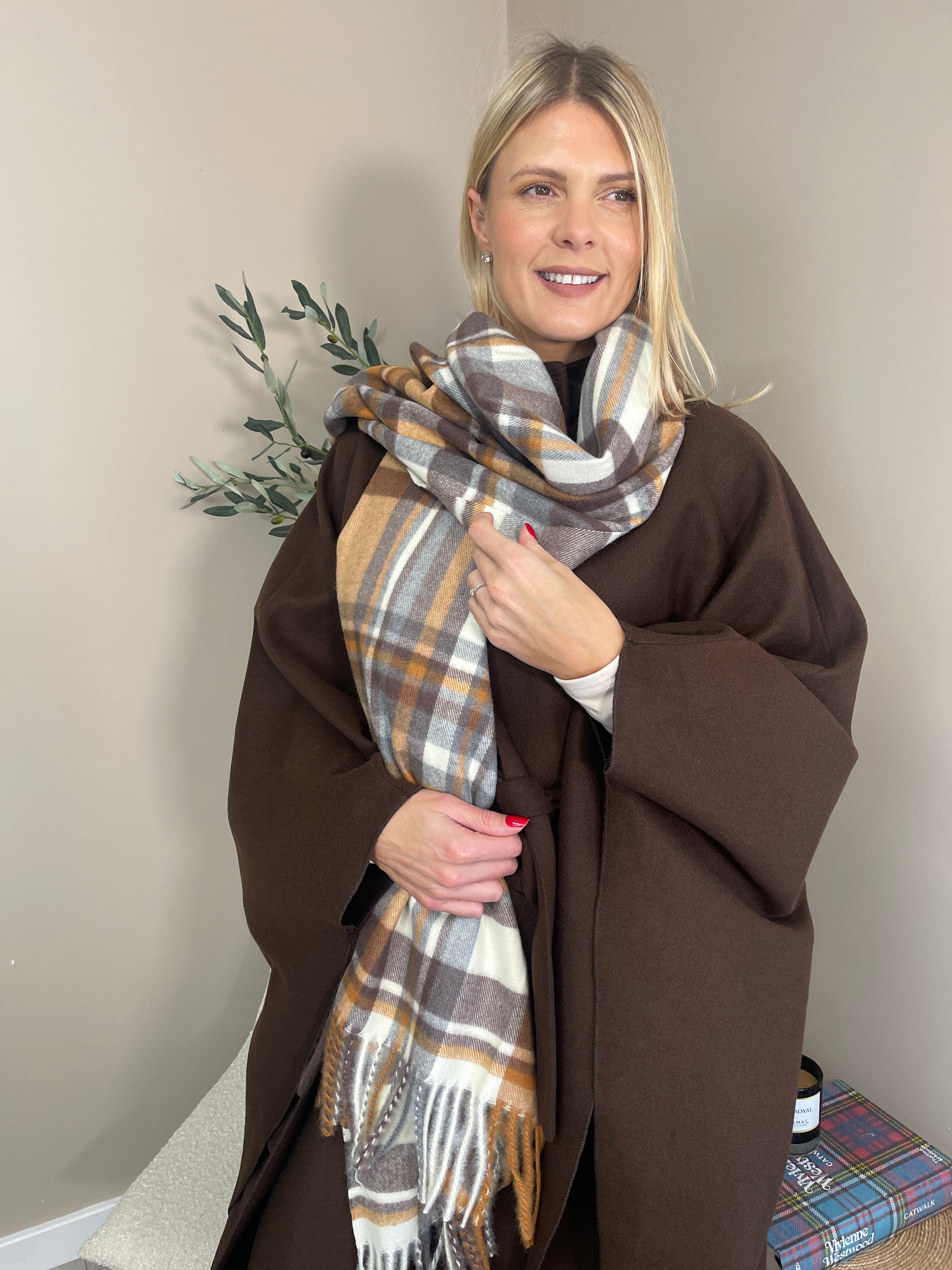Bromley Check Scarf