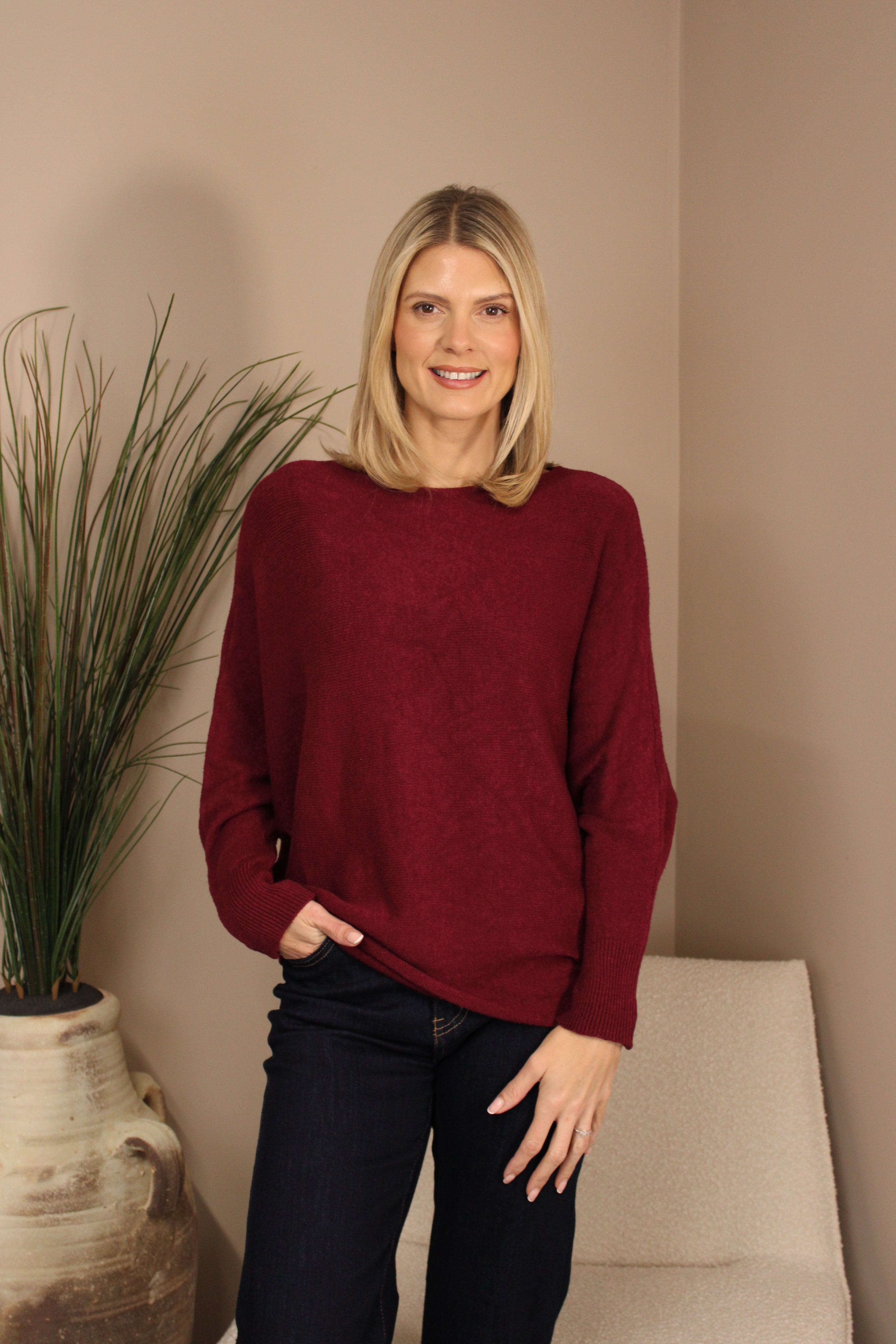 Oxford Batwing Knit