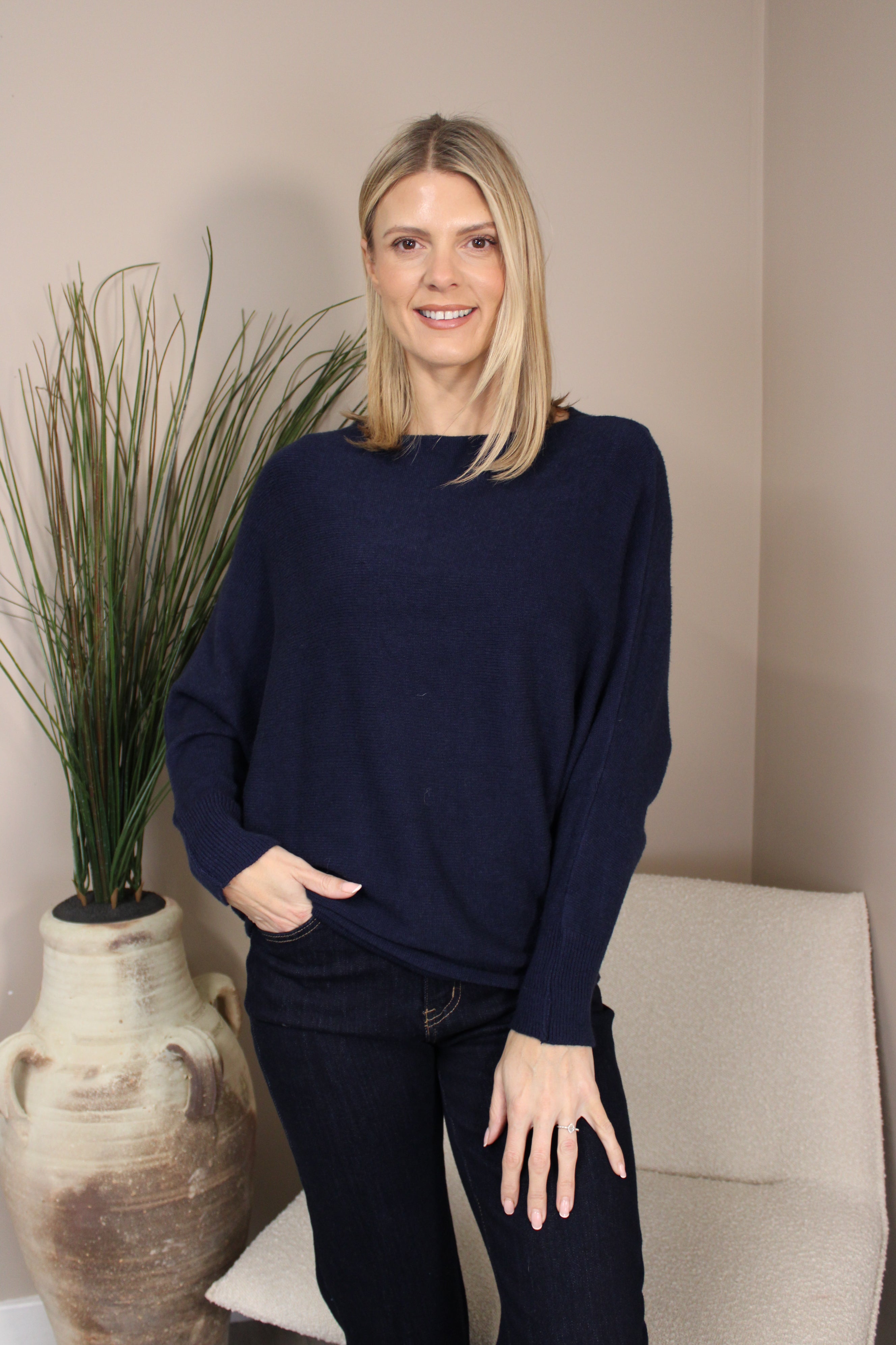 Oxford Batwing Knit