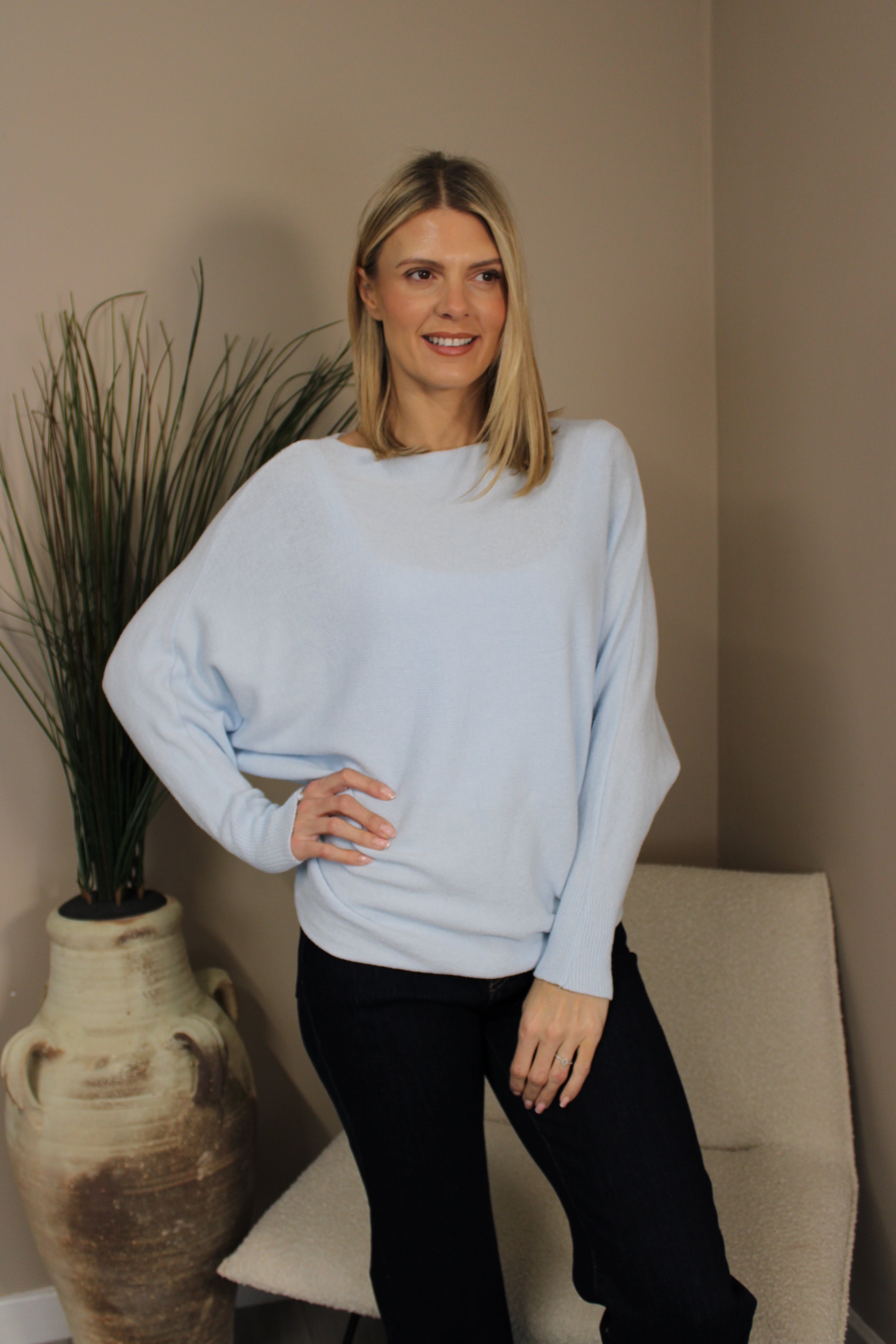 Oxford Batwing Knit