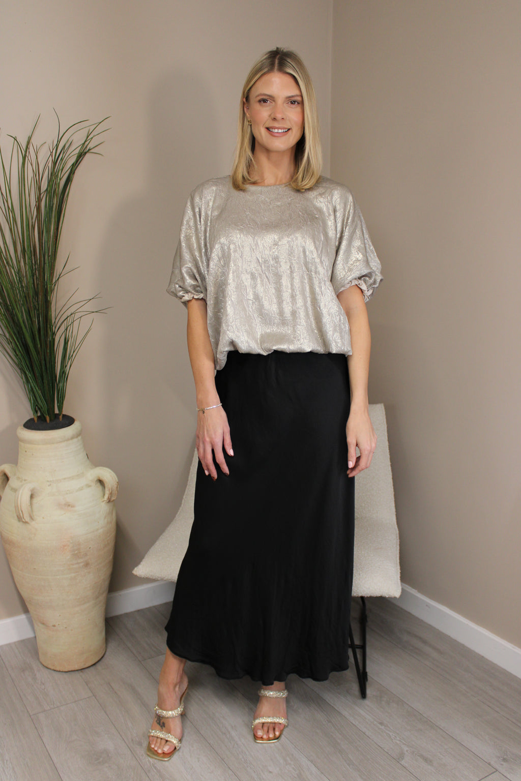 Vienna Silk Slip Skirt