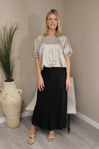 Vienna Silk Slip Skirt