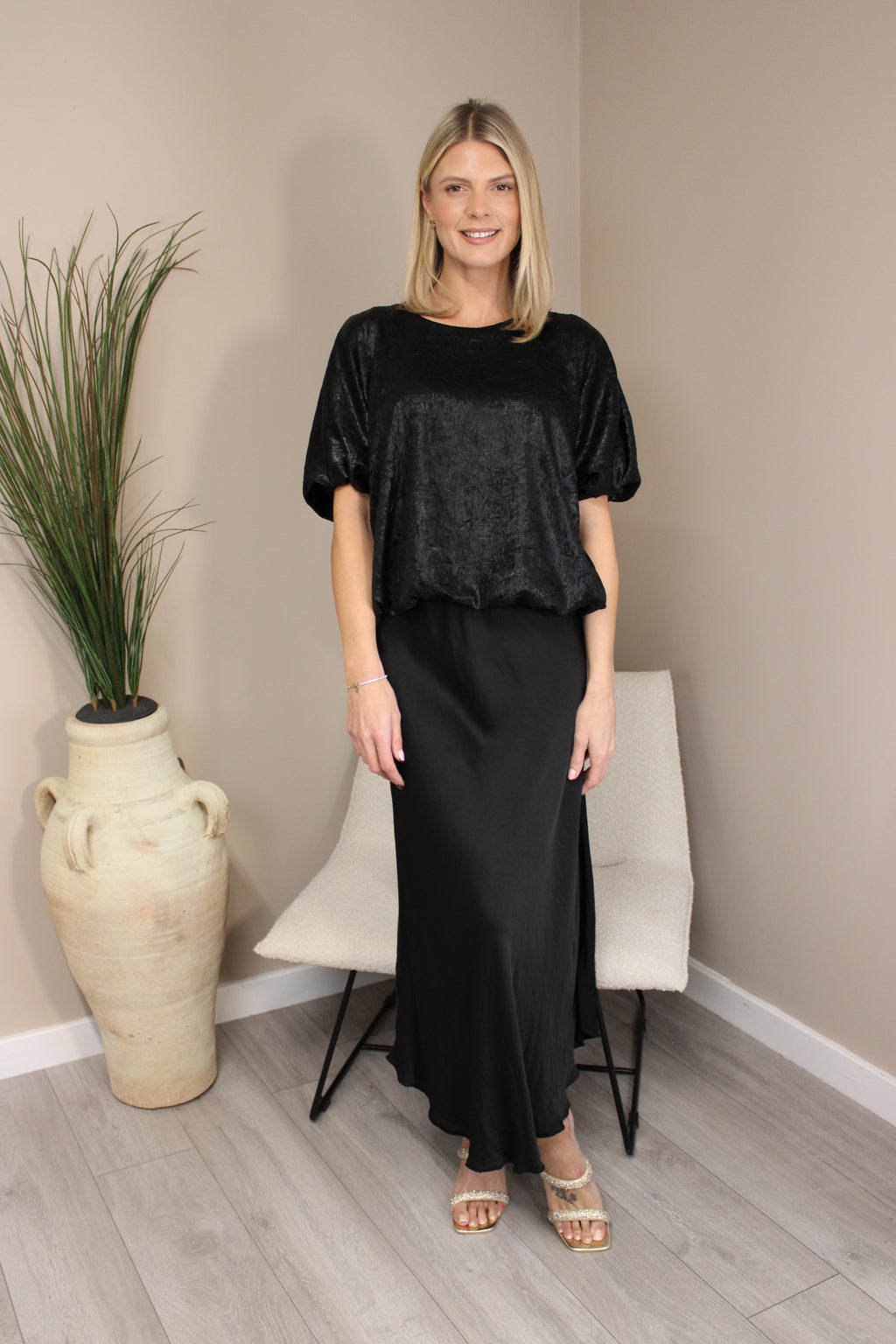 Vienna Silk Slip Skirt