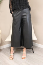 Kensington Cropped PU Trousers