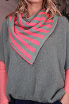 Breton Striped Triangle Scarf