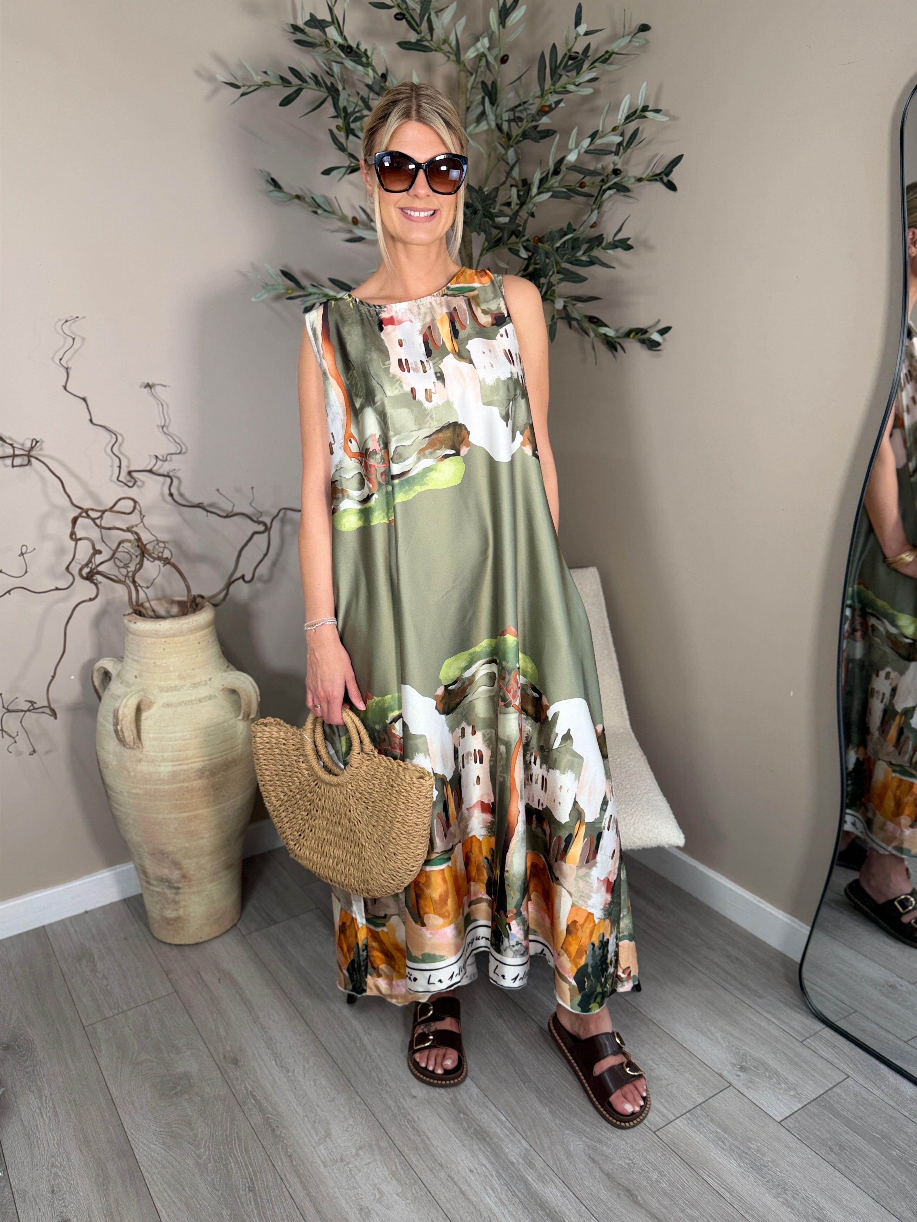 Amalfi Satin Dress