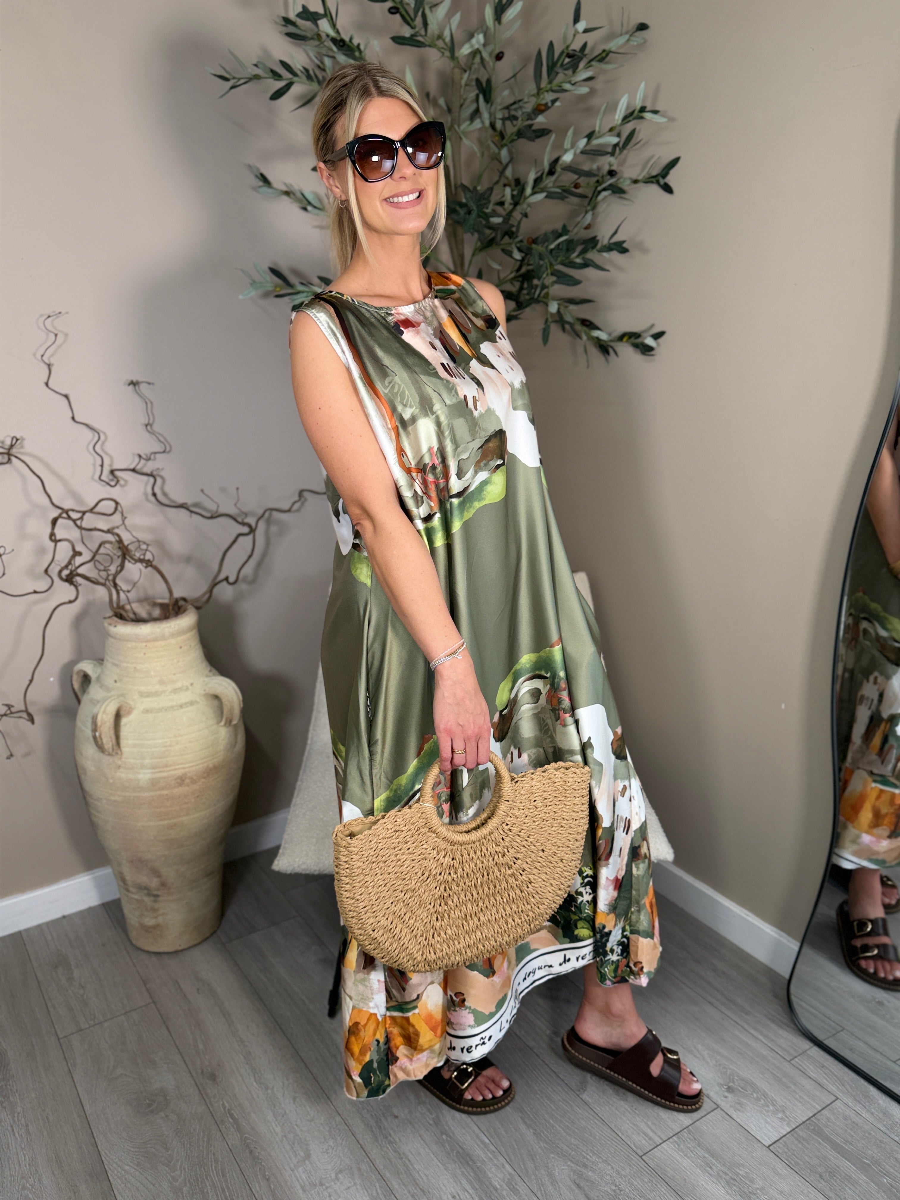 Amalfi Satin Dress